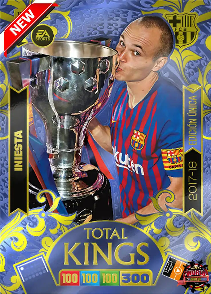 #TK09 | Panini | Adrenalyn XL | La Liga | 2025-2026 | Iniesta | Barcelona | Total Kings 2017-18