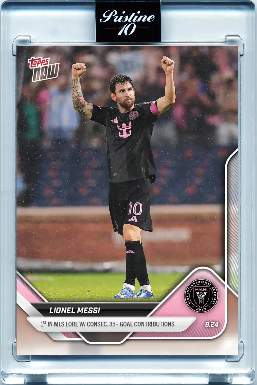 Topps Now MLS 2025-26 - Lionel Messi - Protección Card Case Magnetic - Pristine 10
