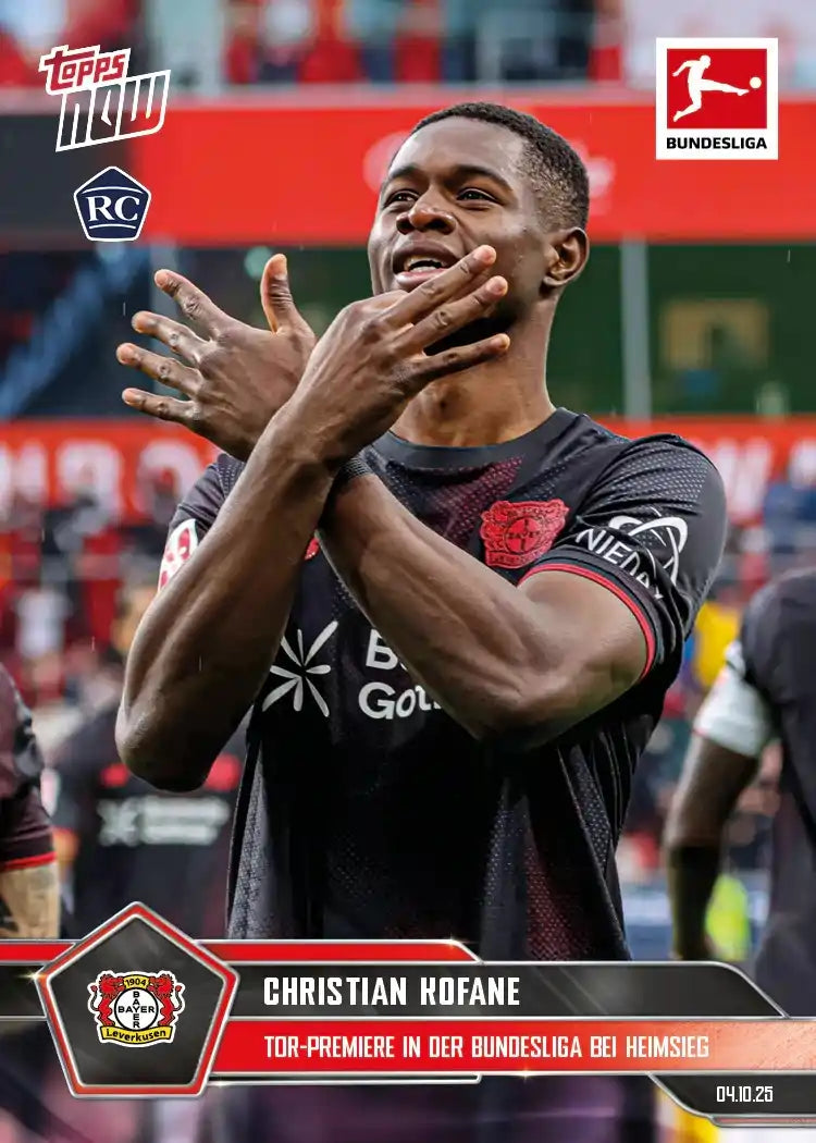 Bundesliga Topps NOW 2025-26-Christian Kofane-#038-Rookie