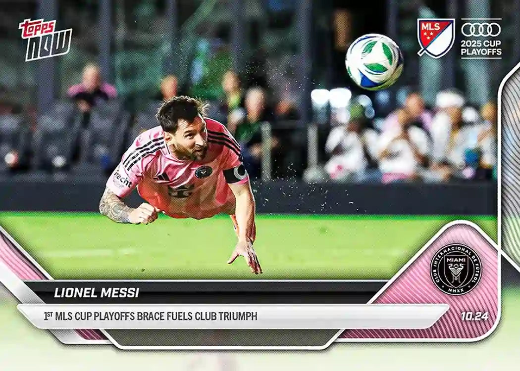 Lionel Messi - 2025 MLS Topps NOW - Card 120 - WTC