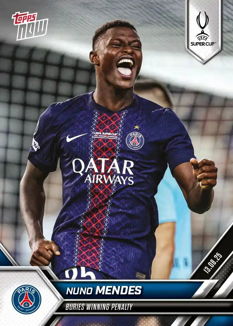 Topps Now - UEFA Champions League 2025-26 - Nuno Mendes - PSG - Card #002