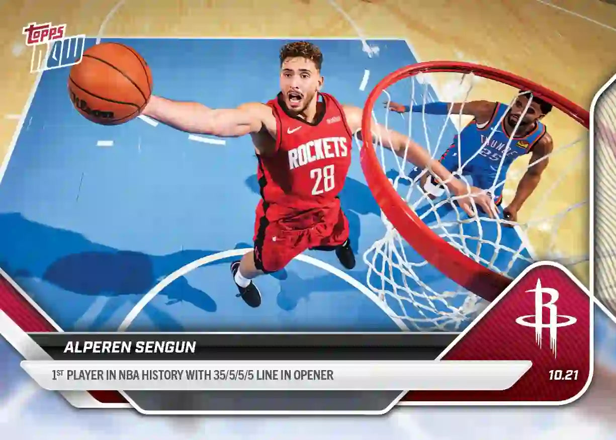 Alperen Segun - 2025-26 NBA Topps NOW - Card 4 - WTC