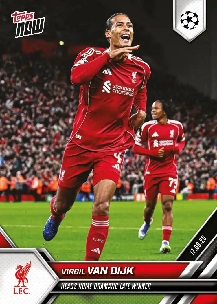 Topps Now - UEFA Champions League 2025-26 - Virgil Van Dijk - Card #015