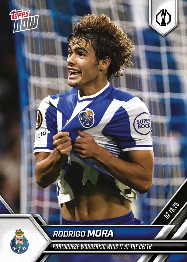 Uefa Europa League Topps Now 2025-26-Topps-Rodrigo Mora-#004