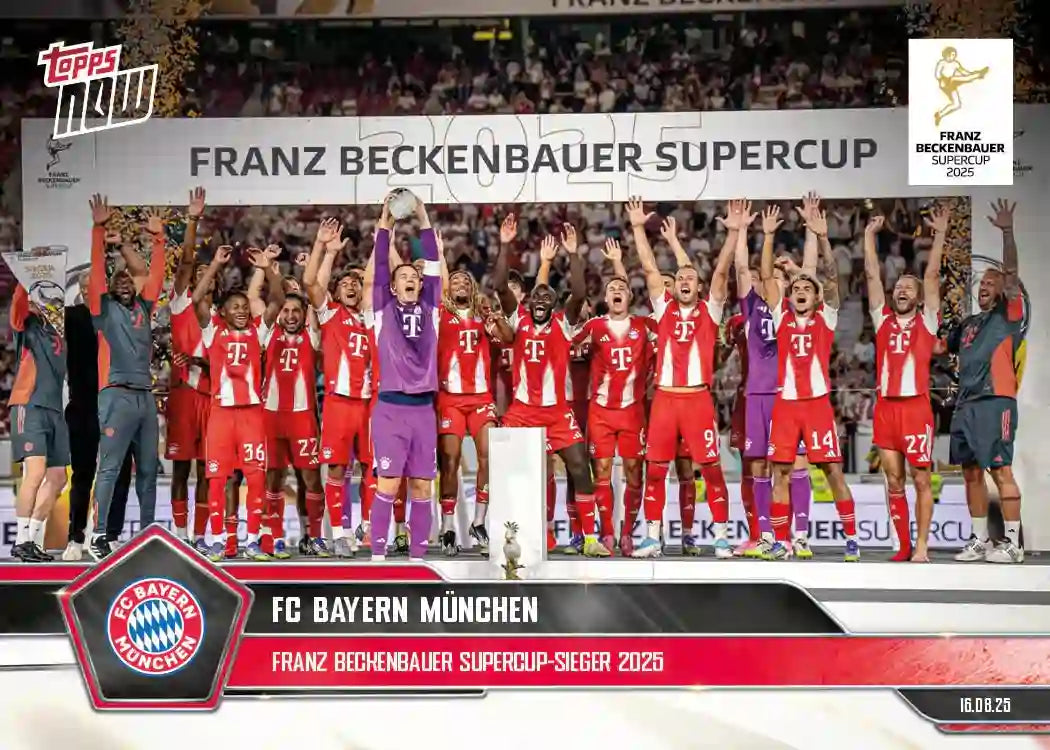 Bundesliga Topps NOW-2025-26-Topps-Cromo-Trading Card-FC Bayern München-Bayern München-#001