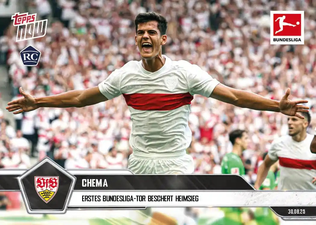 Bundesliga Topps NOW-2025-26-Topps-Cromo-Trading Card-Chema Andrés-Stuttgart-#012