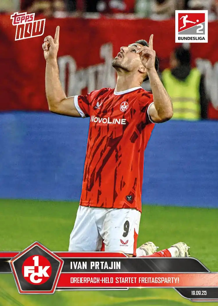 Bundesliga Topps NOW-2025-26-Topps-Cromo-Trading Card-Ivan Prtajin-Kaiserslautern-#023