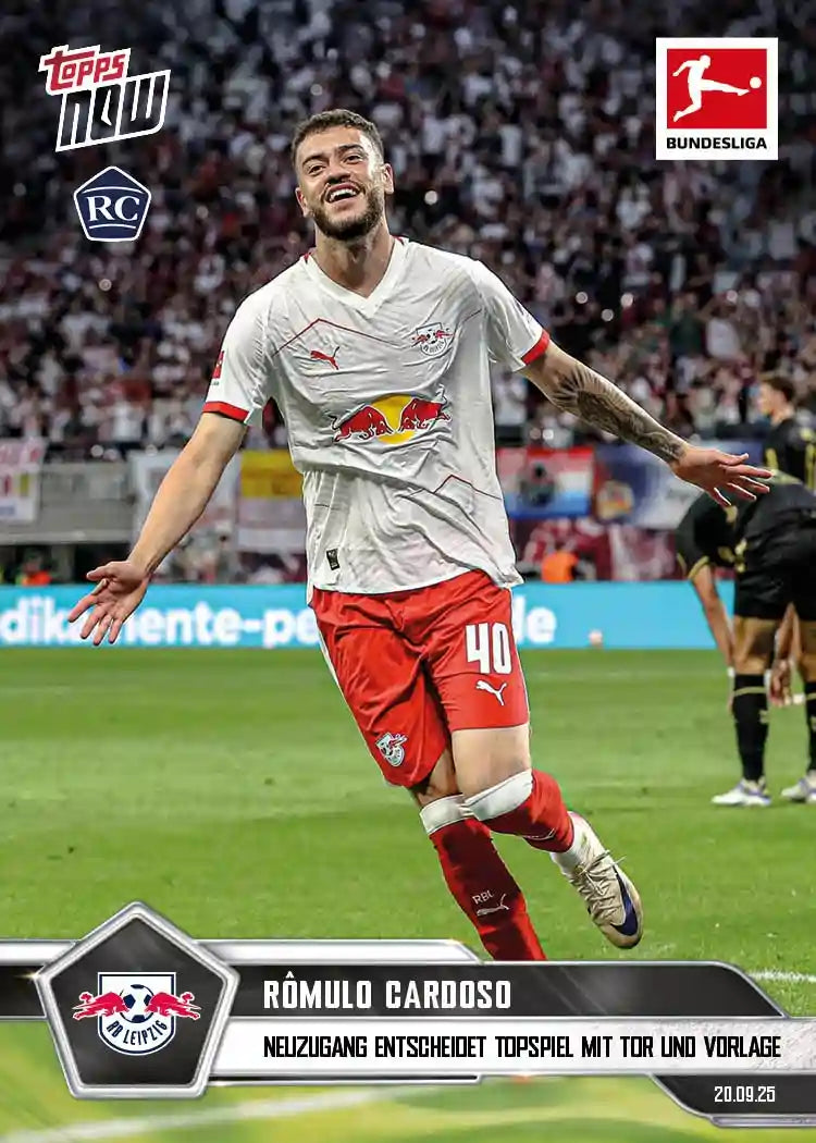 Bundesliga Topps NOW-2025-26-Topps-Cromo-Trading Card-Rômulo Cardoso-Leipzig-#026