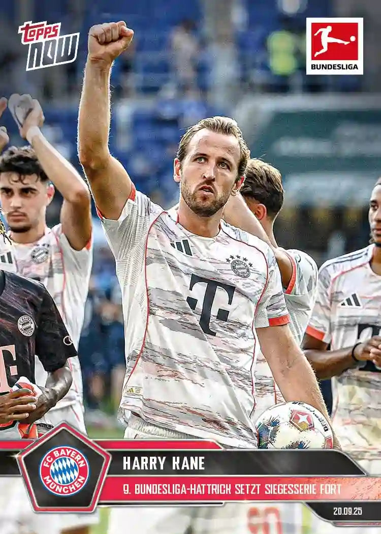 Bundesliga Topps NOW-2025-26-Topps-Cromo-Trading Card-Harry Kane-Bayern München-#027