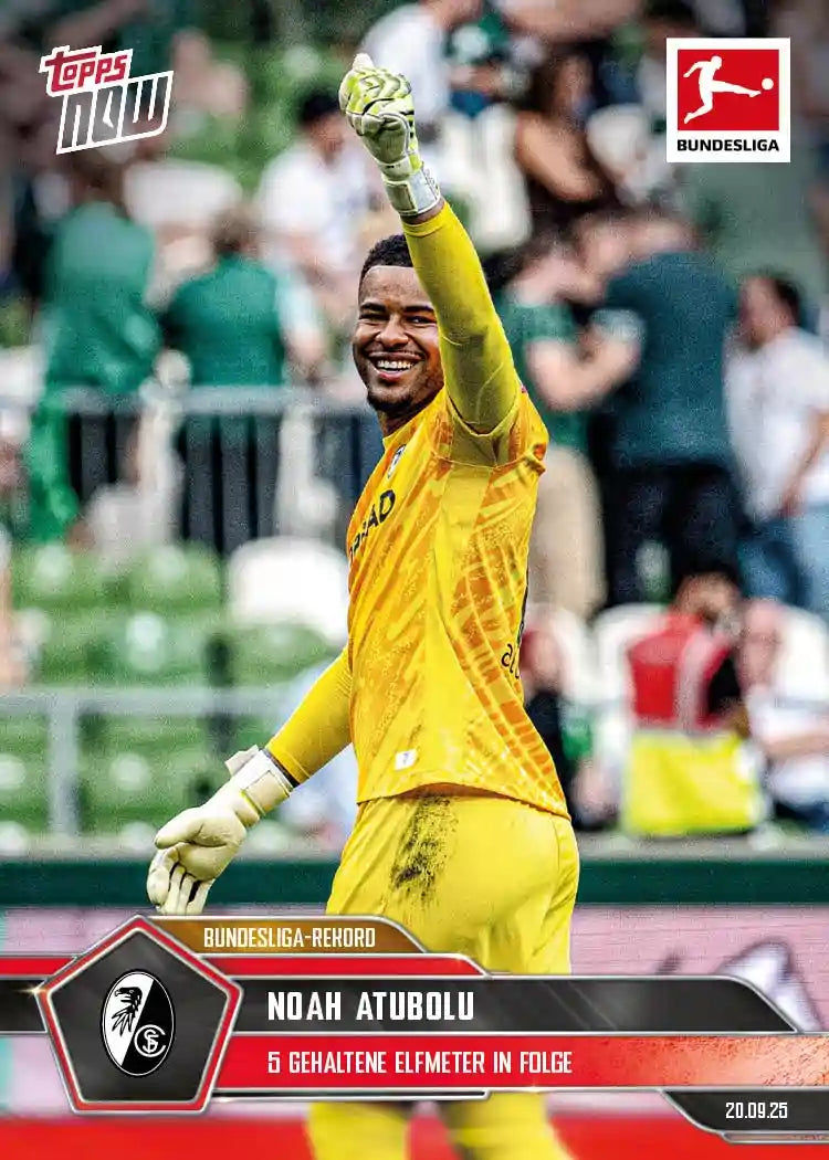Bundesliga Topps NOW-2025-26-Topps-Cromo-Trading Card-Noah Atubolu-Werder Bremen-#028