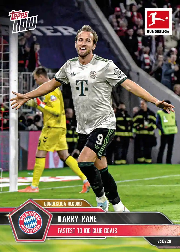 Bundesliga Topps NOW-2025-26-Topps-Cromo-Trading Card-Harry Kane-Bayern München-#032