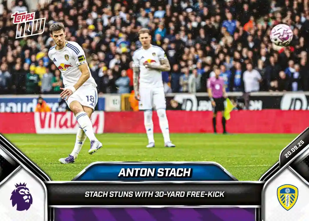 Premier League Topps Now-2025-26-Topps-Cromo-Trading Card-Anton Stach-Wolves-#023