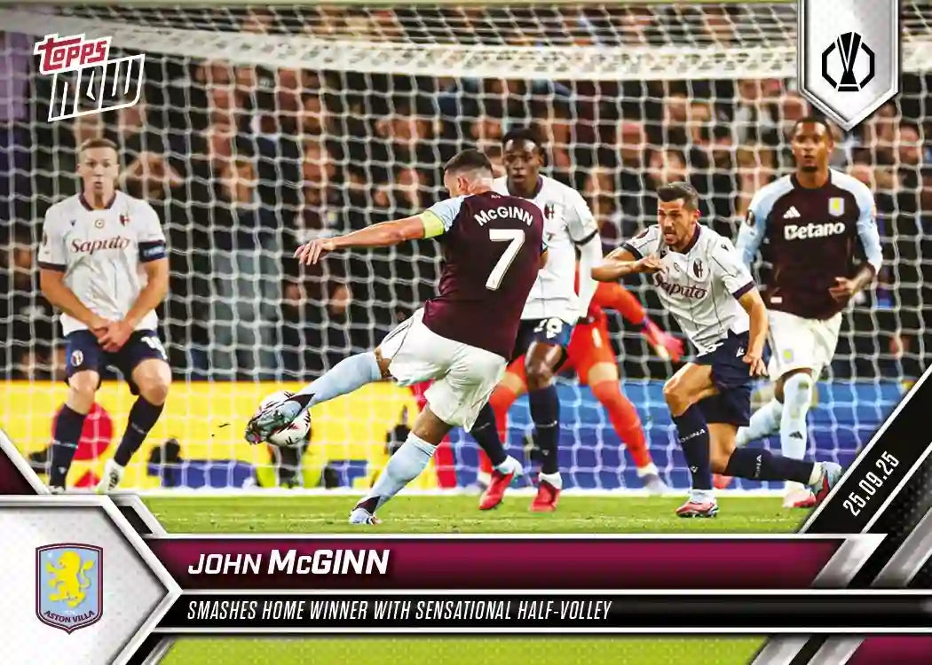 Uefa Europa League Topps Now-2025-26-Topps-Cromo-Trading Card-John McGinn--#002