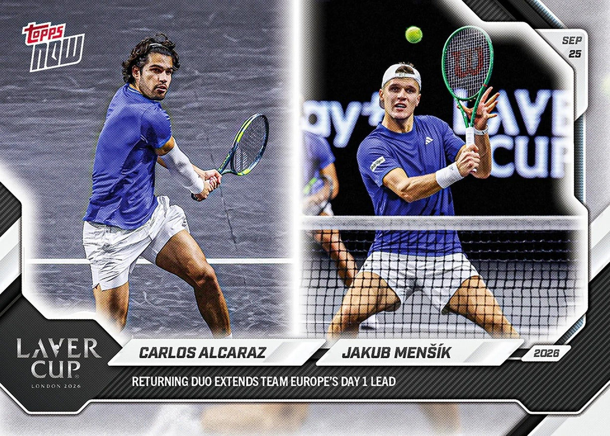 2026 | Topps | Now | Tennis | #024 | Carlos Alcaraz / Jabub Mensik | Base