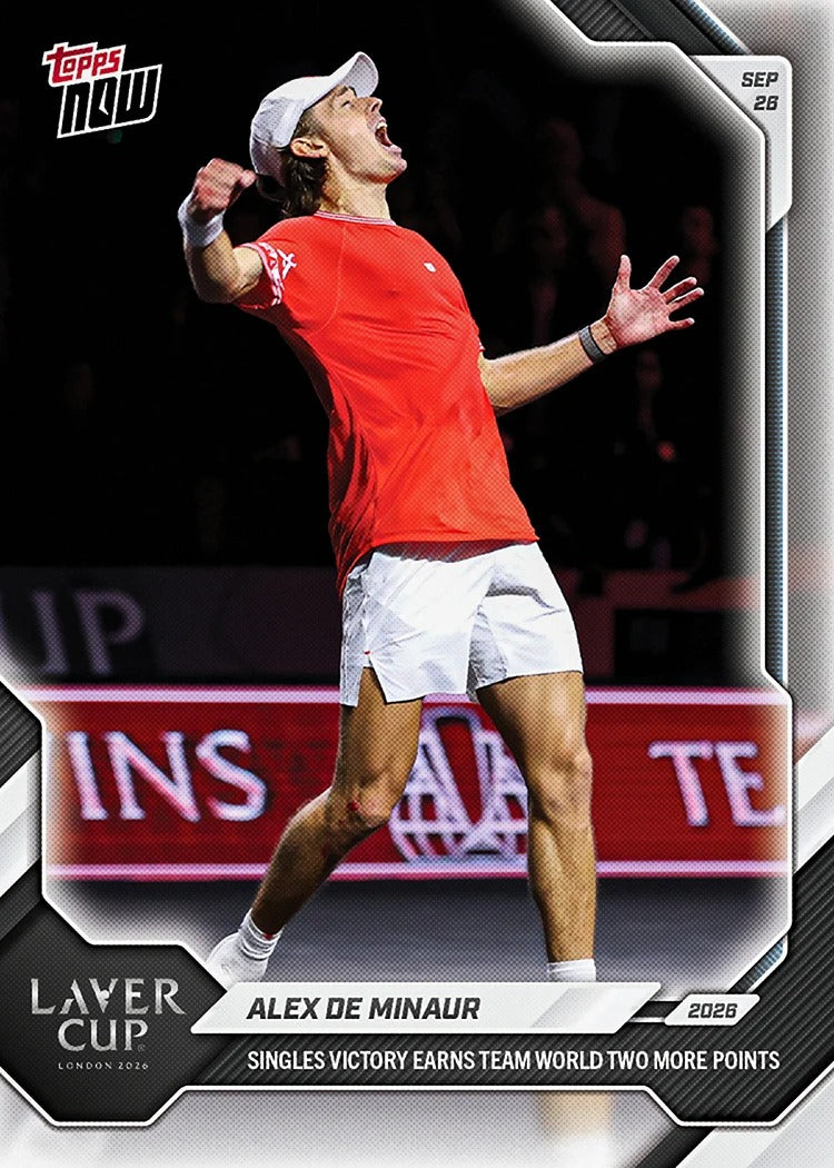 2026 | Topps | Now | Tennis | #025 | Alex de Minaur | Base