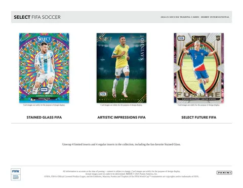 2024/25 Panini Select FIFA Soccer International Hobby Box