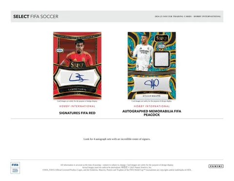 2024/25 Panini Select FIFA Soccer International Hobby Box