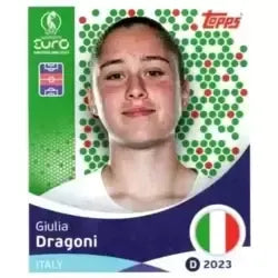 Cromo Trading Card Fútbol-Giulia Dragoni-Italy-Topps Uefa Women's Euro ...