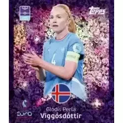 Cromo Trading Card Fútbol-Glodis Perla Viggosdottir-Shining Stars-Topps Uefa Women's Euro 2025-#169-foil