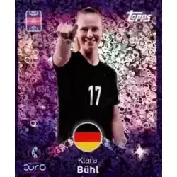 Cromo Trading Card Fútbol-Klara Bühl-Shining Stars-Topps Uefa Women's Euro 2025-#172-foil