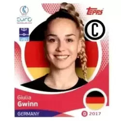 Cromo Trading Card Fútbol-Giulia Gwinn-Germany-Topps Uefa Women's Euro ...