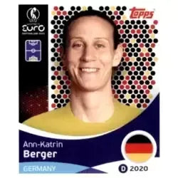Cromo Trading Card Fútbol-Ann-Katrin Berger-Germany-Topps Uefa Women's Euro 2025-#175-Basico