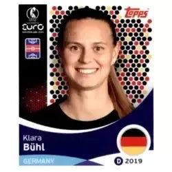 Cromo Trading Card Fútbol-Klara Bühl-Germany-Topps Uefa Women's Euro 2025-#182-Basico