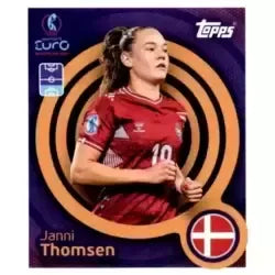 Cromo Trading Card Fútbol-Janni Thomsen-Denmark-Topps Uefa Women's Euro 2025-#205-Basico