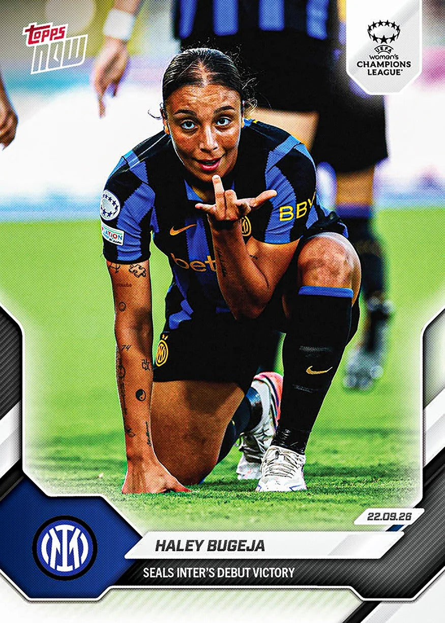2026-27 | Topps | Now | UWCL | #001 | Haley Bugeja | Base