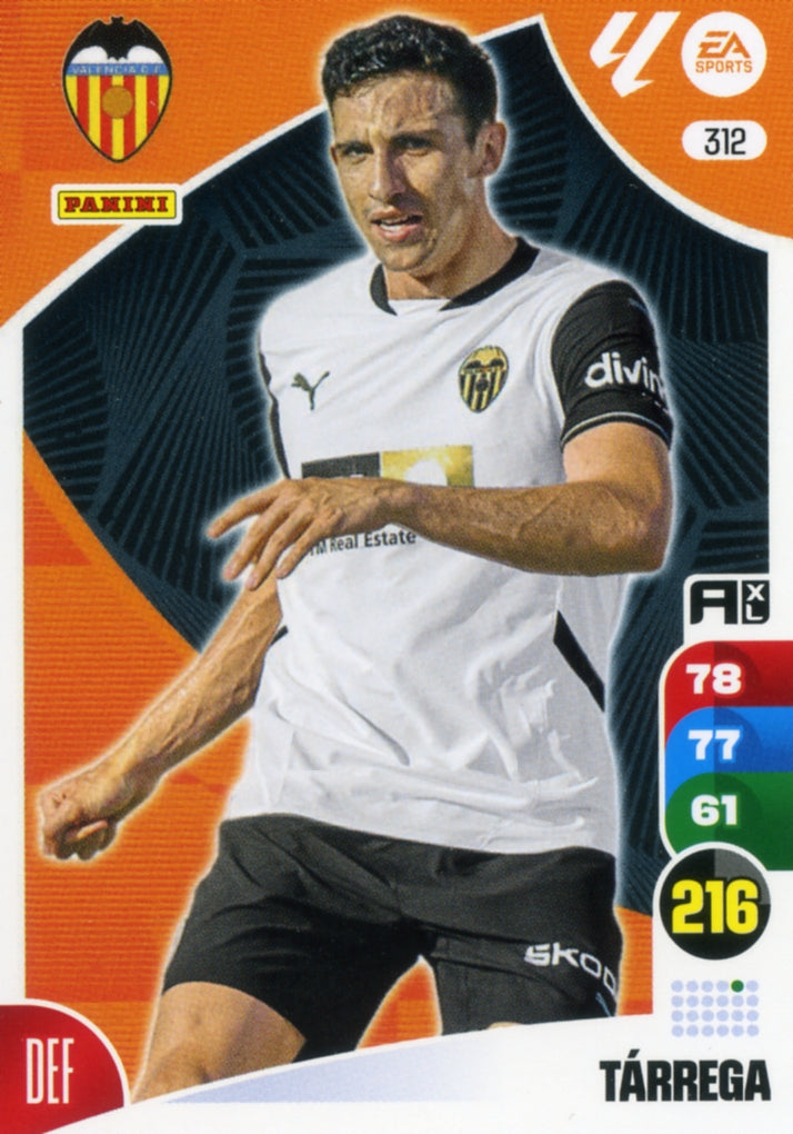 Panini Adrenalyn XL La Liga 2024/2025 - #312. Tárrega - Valencia - 1st Edition, RAW Chrome