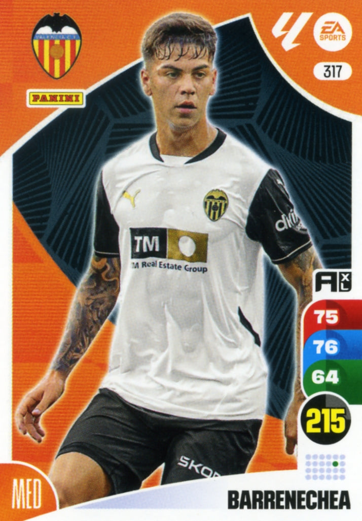 Panini Adrenalyn XL La Liga 2024/2025 - #317. Barrenechea - Valencia - 1st Edition, RAW Card