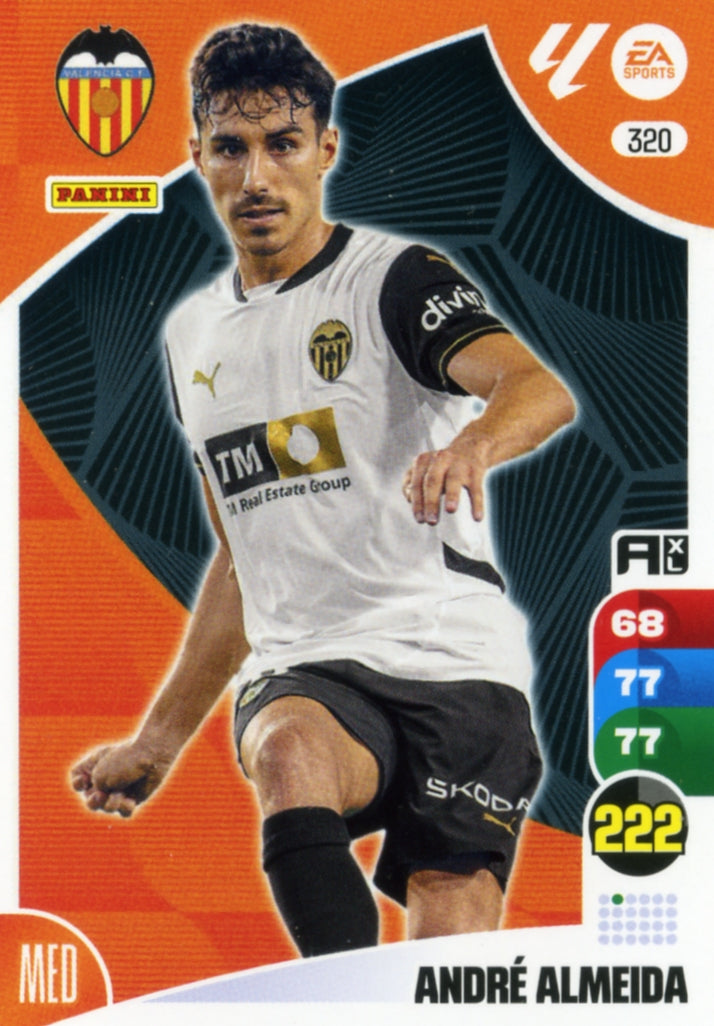 Panini Adrenalyn XL La Liga 2024/2025 - #320. André Almeida - Valencia - 1st Edition, RAW Card