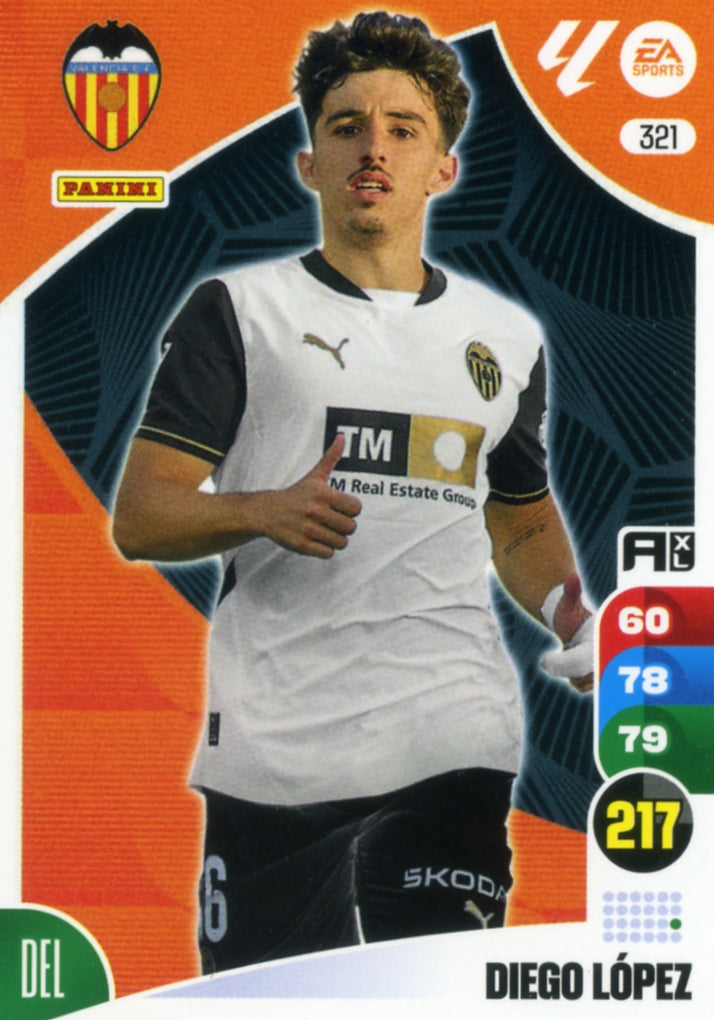 Panini Adrenalyn XL La Liga 2024/2025 - #321. Diego López - Valencia - 1st Edition, RAW Card