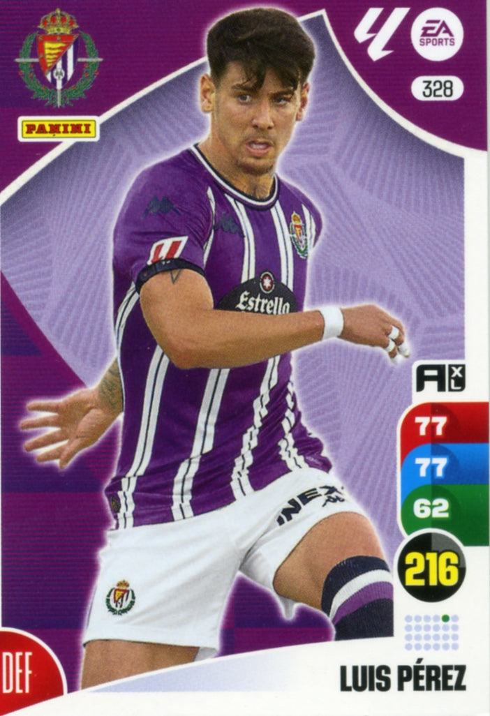 Panini Adrenalyn XL La Liga 2024/2025 - #328. Luis Pérez - Valladolid - 1st Edition, RAW Chrome