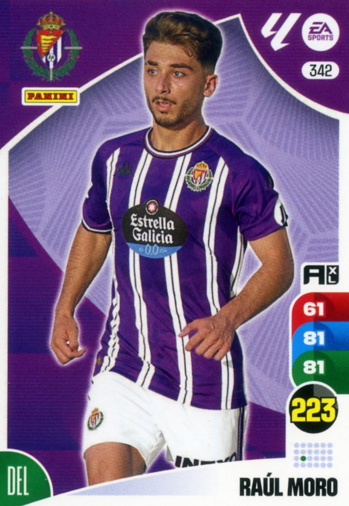 Panini Adrenalyn XL La Liga 2024/2025 - #342.  Raúl Moro - Valladolid - 1ª Edición, Cromo RAW