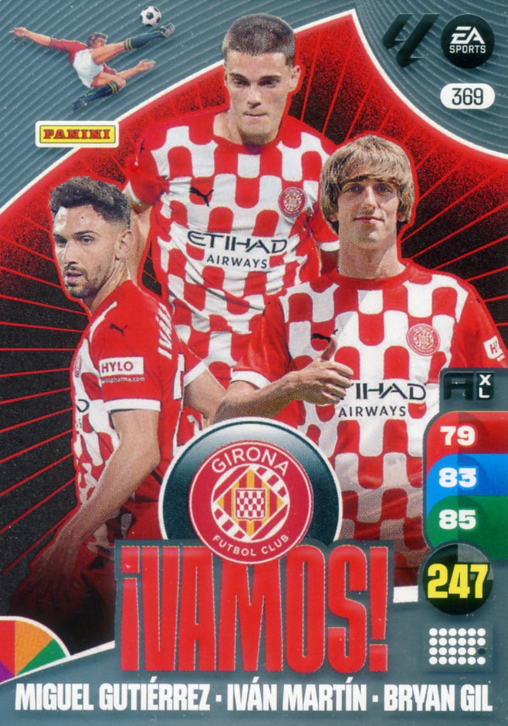 Panini Adrenalyn XL La Liga 2024/2025 - #369 - ¡VAMOS! - Girona - 1ª Edición, Cromo RAW