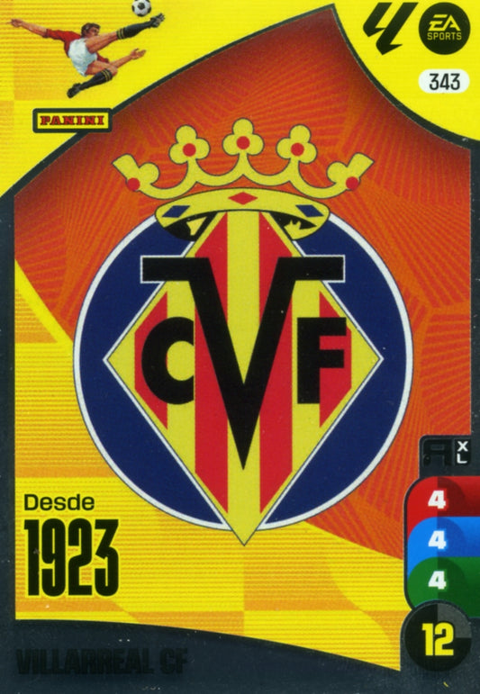 Panini Adrenalyn XL La Liga 2024/2025 - #343.  Escudo - Villarreal - 1ª Edición, Cromo RAW