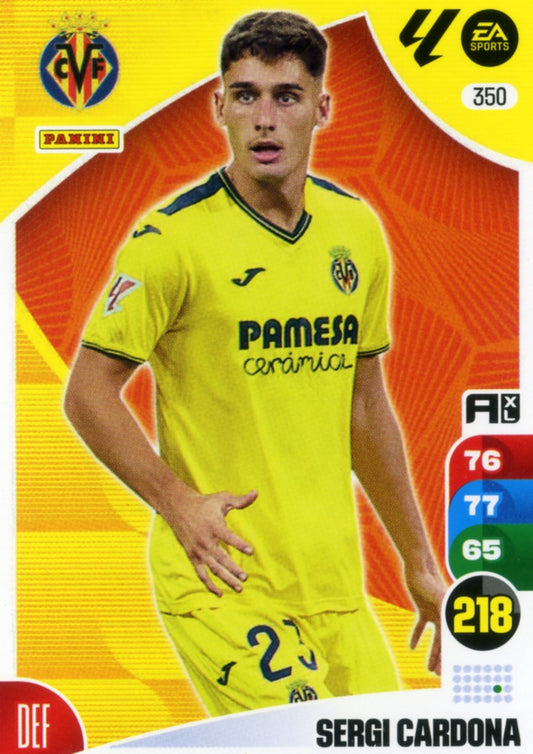 Panini Adrenalyn XL La Liga 2024/2025 - #350.  Sergi Cardona - Villarreal - 1ª Edición, Cromo RAW