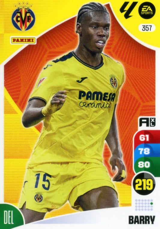 Panini Adrenalyn XL La Liga 2024/2025 - #357.  Barry - Villarreal - 1ª Edición, Cromo RAW
