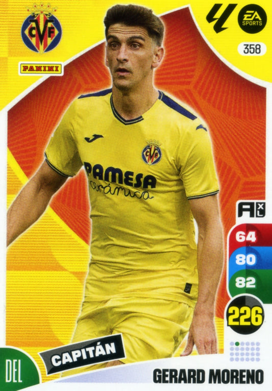 Panini Adrenalyn XL La Liga 2024/2025 - #358.  Gerard Moreno - Villarreal - 1ª Edición, Cromo RAW