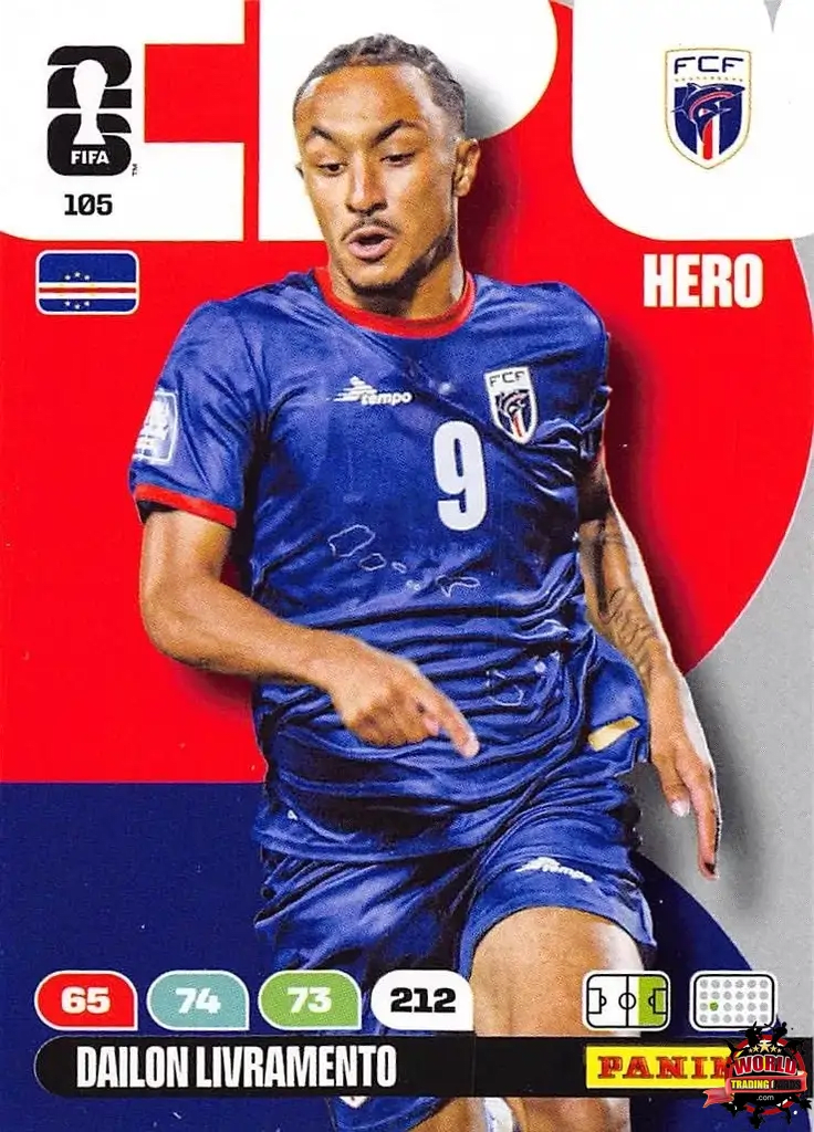 #105|Panini|Adrenlyn XL|FIFA World Cup|2026|Dailon Livramento|BASICO