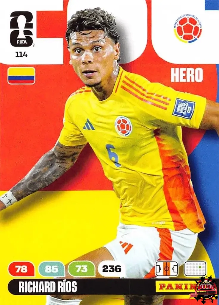 #114|Panini|Adrenlyn XL|FIFA World Cup|2026|Richard Rios |BASICO