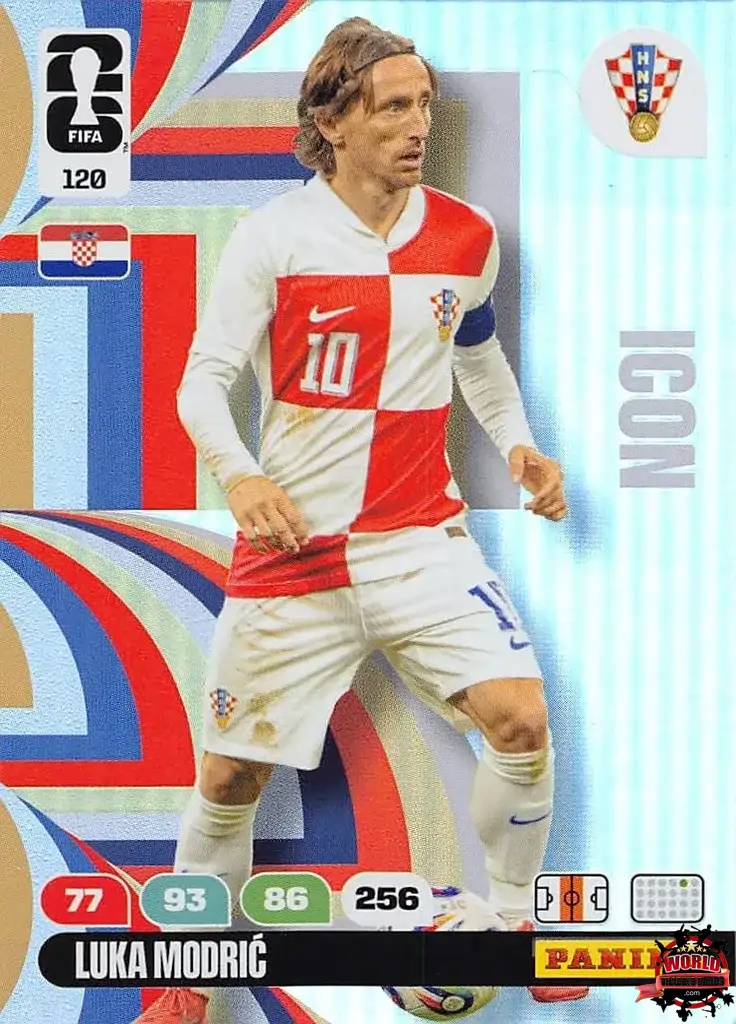 #120|Panini|Adrenlyn XL|FIFA World Cup|2026|Luka Modric - Icon|BASICO