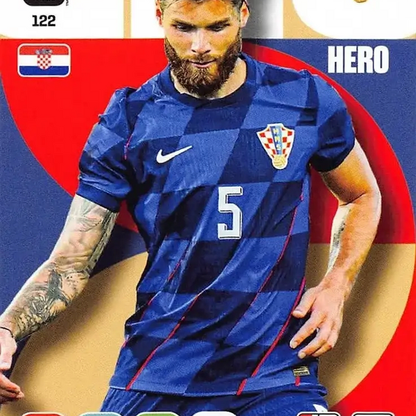 Soccer Trading Card-Duje Caleta-Car-Croatia-Panini Adrenalyn XL