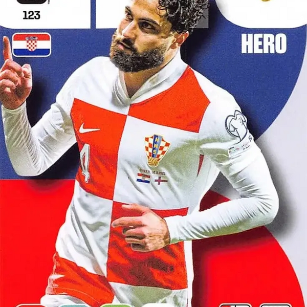 Cromo Trading Card Fútbol-Josko Gvardiol -Croacia-Panini Adrenalyn