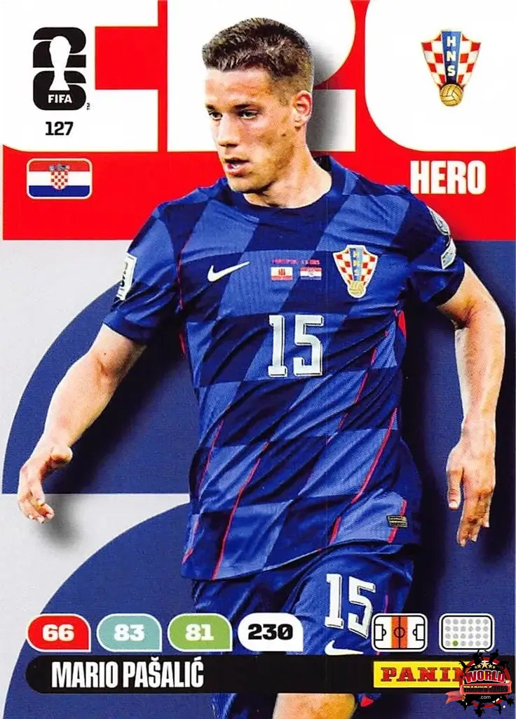 #127|Panini|Adrenlyn XL|FIFA World Cup|2026|Mario Pasalic |BASICO