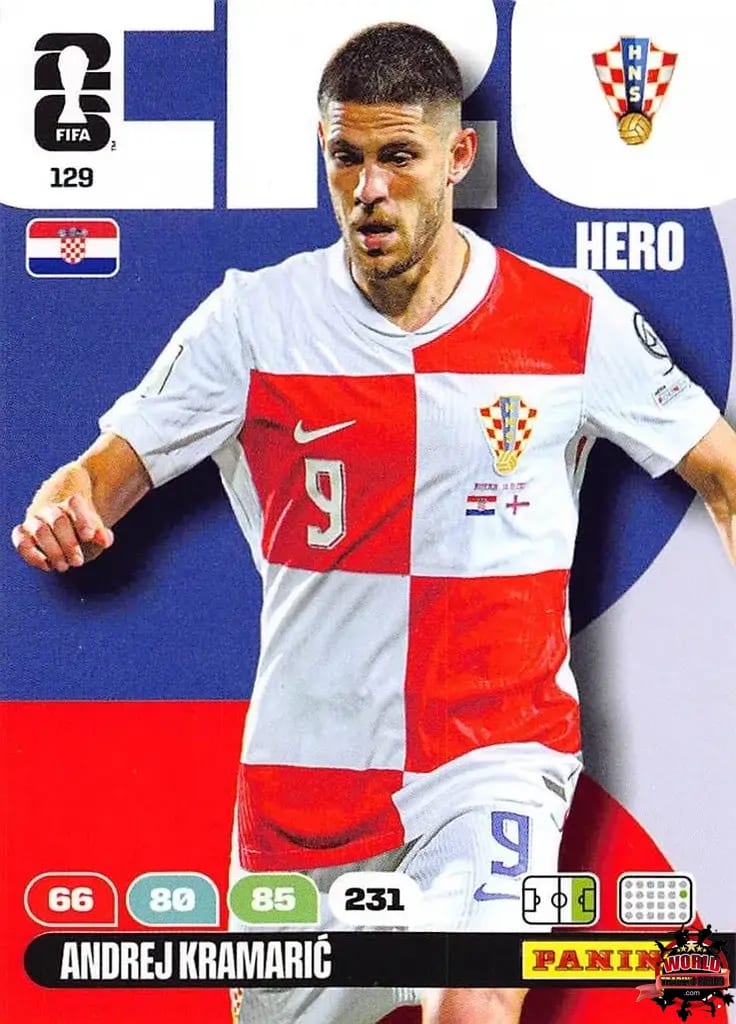#129|Panini|Adrenlyn XL|FIFA World Cup|2026|Andrej Kramaric |BASICO