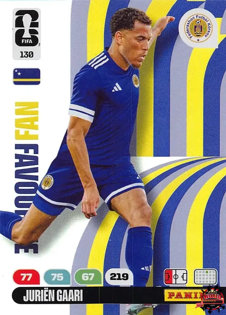 #130|Panini|Adrenlyn XL|FIFA World Cup|2026|Jurien Gaari - Fan Favourite|BASICO