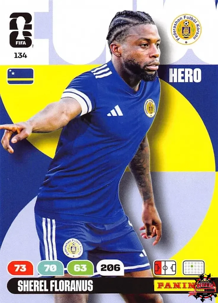#134|Panini|Adrenlyn XL|FIFA World Cup|2026|Sherel Floranus |BASICO