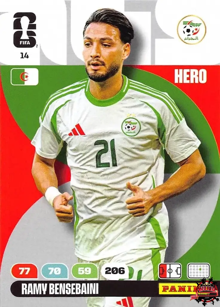 #014|Panini|Adrenlyn XL|FIFA World Cup|2026|Ramv Bensebaini |BASICO